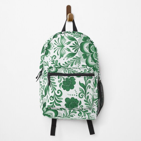 Aperçu de l'œuvre Motif médaillon floral vert et blanc créée et vendue par Fani*.