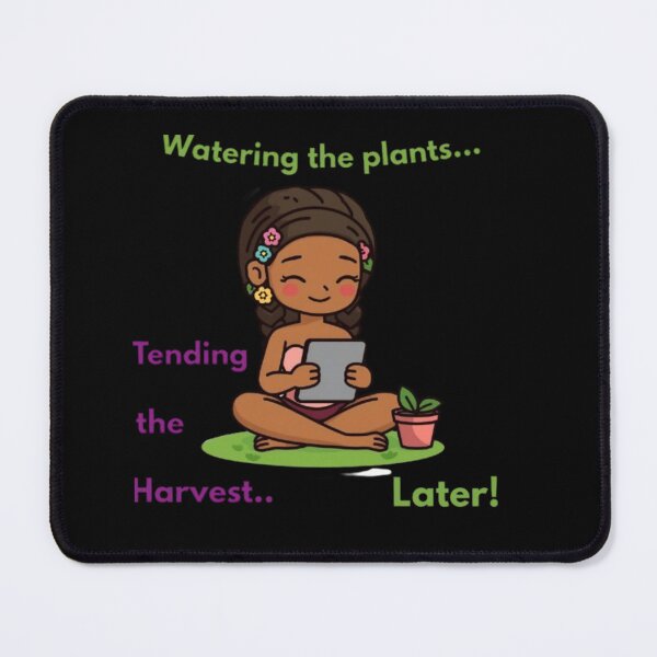 Item preview, Funny Demeter Goddess of Harvest Plant Procrastination Cartoon designed and sold by LazyDayzCo.