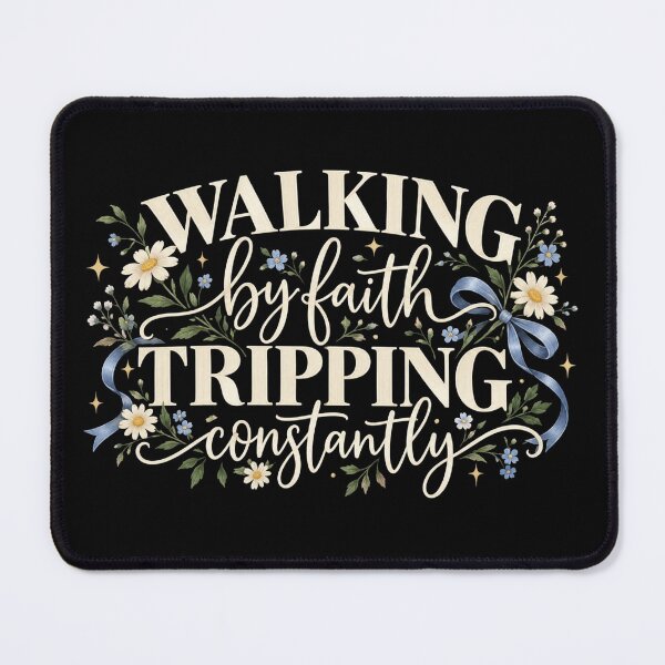Item preview, Walking By Faith, Vintage Christian Inspiration, Retro Faith Aesthetic, Jesus Inspired Religious Art, Christian Gift for Her designed and sold by Quiajia.