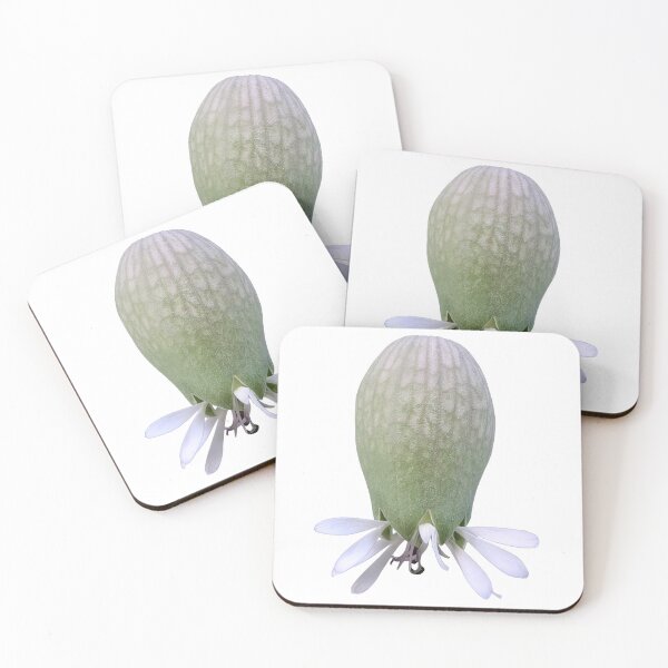 Item preview, Surreal Green Flower Bud with Lavender Petals Botanical Art designed and sold by MatiolaScentArt.