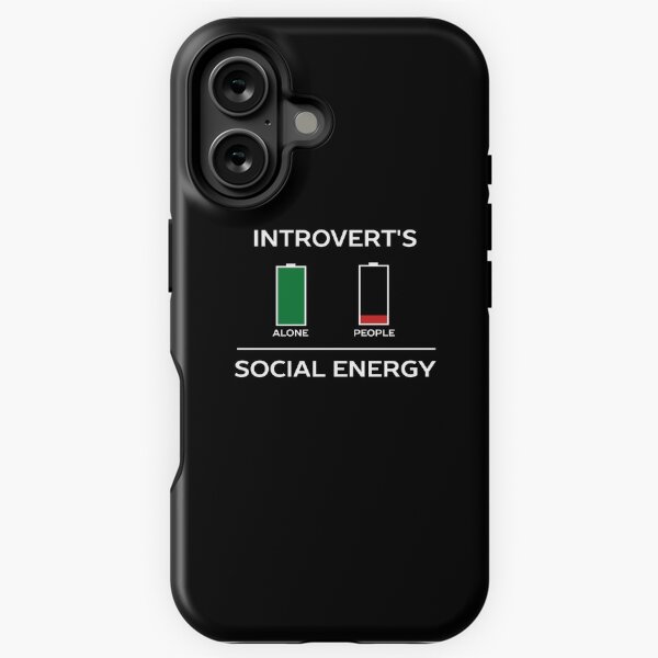 Item preview, Energy Is Low Funny Introvert Humour  designed and sold by happinessinatee.