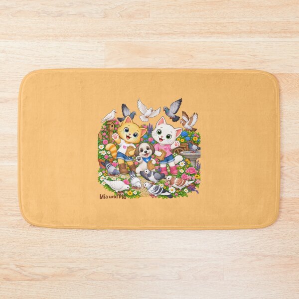 Item preview, FEEDING PIGEONS - From the book series "Mia and Pia - Coloring fun meets cat knowledge - Adventures to color, learn and marvel at". designed and sold by WasserSonneWind.