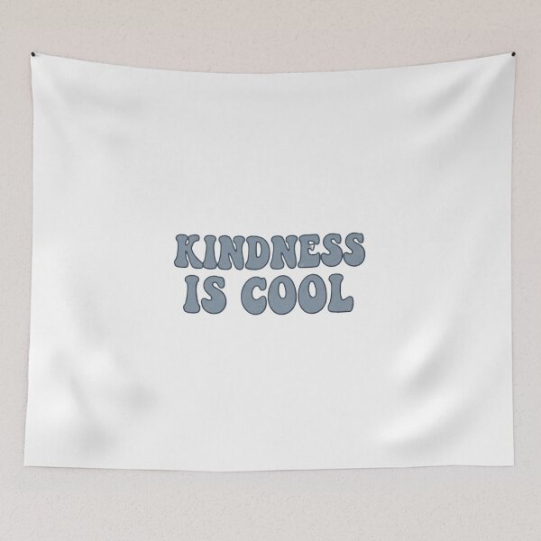Item preview, Kindness Is Cool Retro Groovy Aesthetic Vintage Typography Positive Quote Design designed and sold by Bhaskar Digital Art.