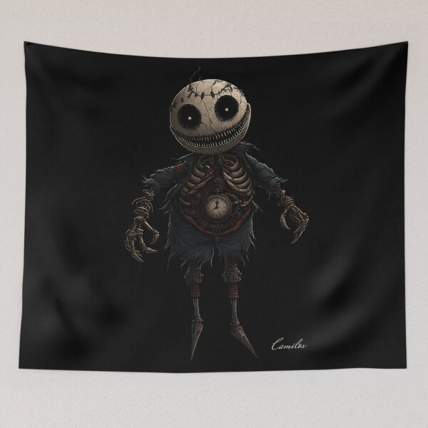 Item preview, Tick Tock, Grinning Skeleton with Pocket Watch designed and sold by UnstitchedArt.