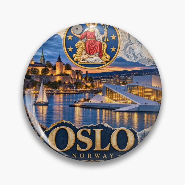 Item preview, Oslo — Nordic Twilight, Maritime Soul designed and sold by URBIVO.