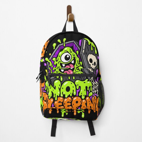 Item preview, Not Sleeping Cute Coffin Monster Halloween designed and sold by Thai Vibe Studio.