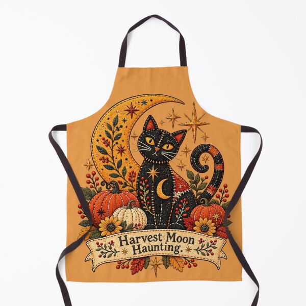Item preview, Harvest Moon Haunting Primitive Folk Art designed and sold by Furflix.