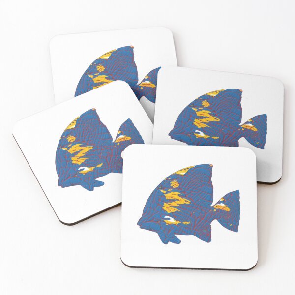 Item preview, Copy of Experimental decalcomania colorful fish print designed and sold by Kendica.