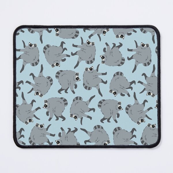 Item preview, Copy of Copy of Jimothy Raccoons // all over print // light blue designed and sold by Becca Alessi.