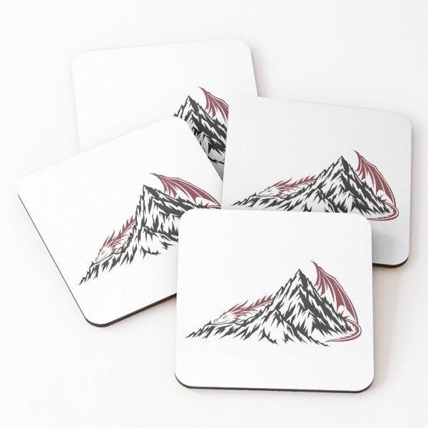 Item preview, Sleeping Wyrm Ridge Minimal Dragon Landscape designed and sold by agearb.