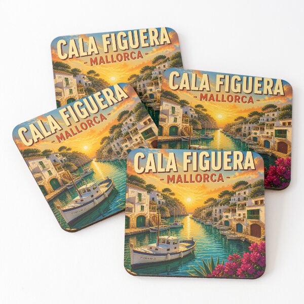 Item preview, Cala Figuera Mallorca – Cartel de puerto pesquero vintage designed and sold by LSVart.