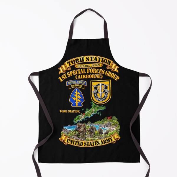 Item preview, Tori Station, Okibawa, Japan, 1st Bn, 1st Special Forces Group w Flash - SSI - with Oki Tng Scene - 3D - Transparent designed and sold by Military Insignia Products.