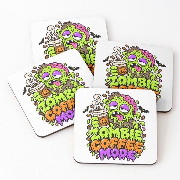 Item preview, Zombie Coffee Mode Funny Tired Halloween designed and sold by Thai Vibe Studio.
