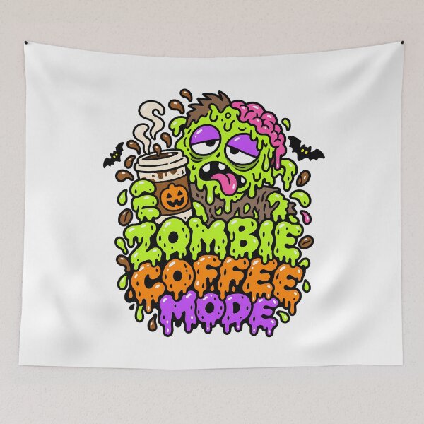 Aperçu de l'œuvre Copie de Not Sleeping Cute Coffin Monster Halloween créée et vendue par Thai Vibe Studio.