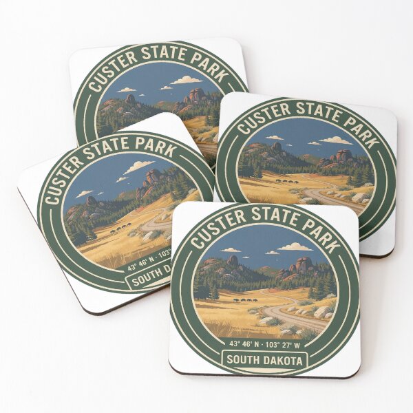 Item preview, Custer State Park South Dakota Vintage Bison Badge designed and sold by mnkyride.