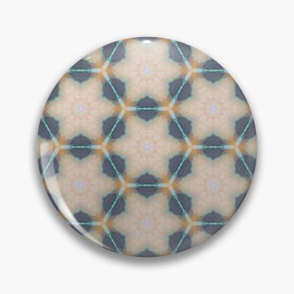 Item preview, Ochre Sand Charcoal Hexagonal Tile Pattern Mandala - Throw Pillow designed and sold by ArithraStudio.
