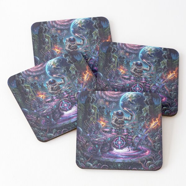 Item preview, Cosmic Rock Band: Astronaut Drummer in a Surreal Galaxy designed and sold by Rain-Road.