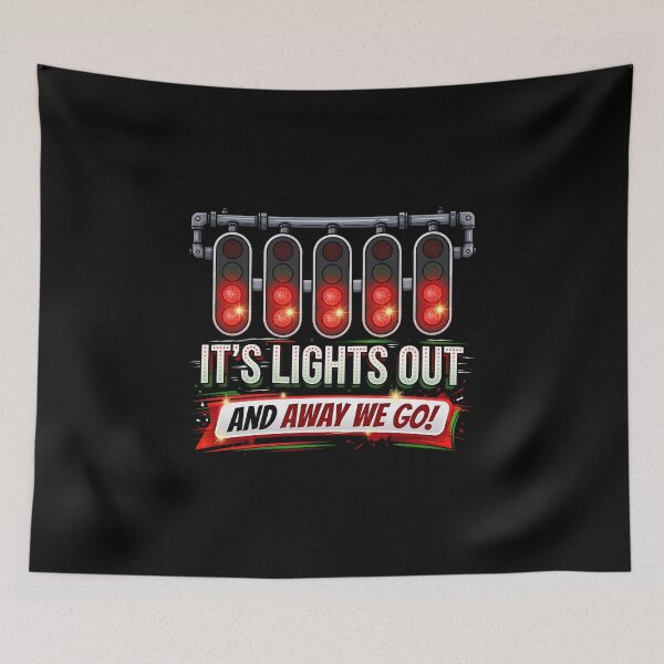 Item preview, Funny It's Lights Out And Away We Go Racing Lights  designed and sold by gear-posters.