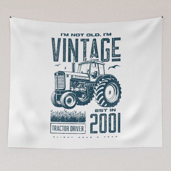 Item preview, Vintage Tractor Farmer Birthday Born In 2001 designed and sold by JRRTs.