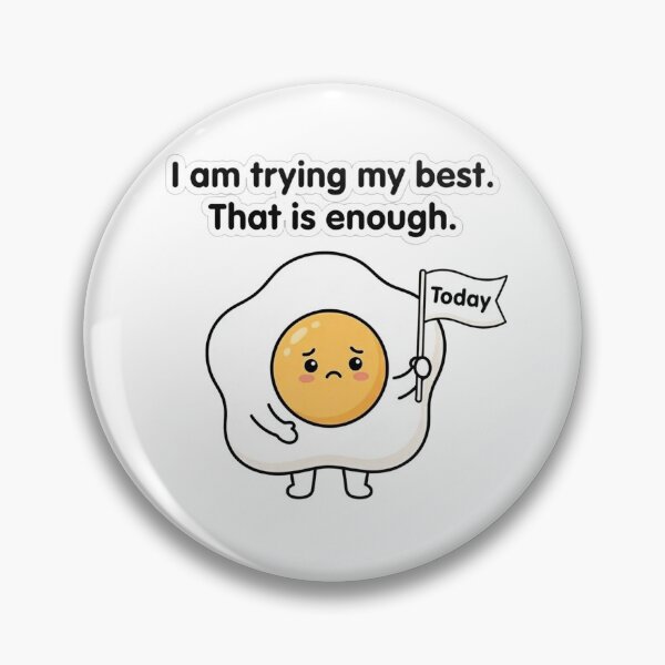 Item preview, I Am Trying My Best - Cute Anxious Egg Mental Health Shirt designed and sold by jrzvibe.