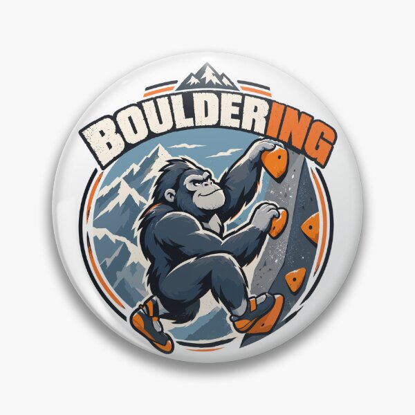 Item preview, Cute gorilla bouldering – climbing monkey designed and sold by Pineapple-Tree.