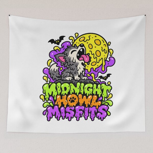 Item preview, Midnight Howl Misfits Cute Halloween Werewolf designed and sold by Thai Vibe Studio.