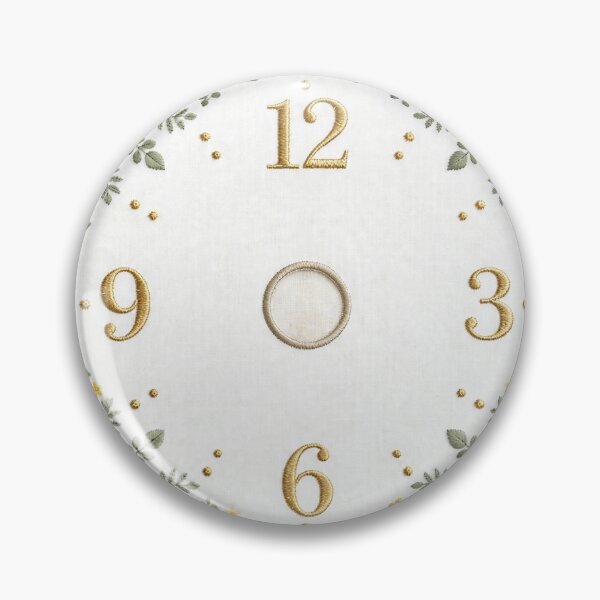 Item preview, Pastel Floral Embroidery with Gold Numbers, Cottagecore designed and sold by vr4u.