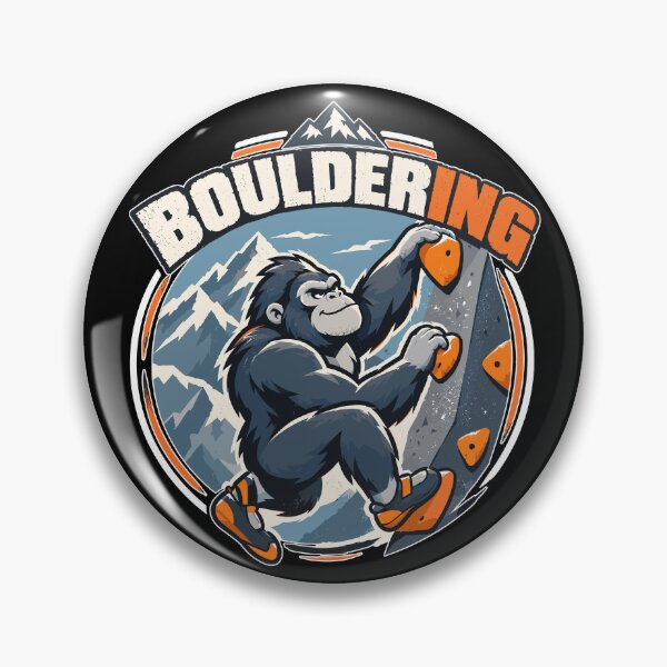Item preview, Cute gorilla bouldering – climbing monkey designed and sold by Pineapple-Tree.