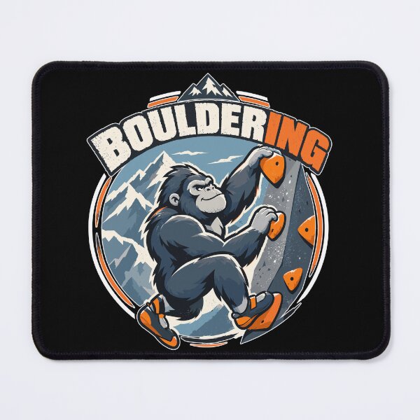 Item preview, Cute gorilla bouldering – climbing monkey designed and sold by Pineapple-Tree.