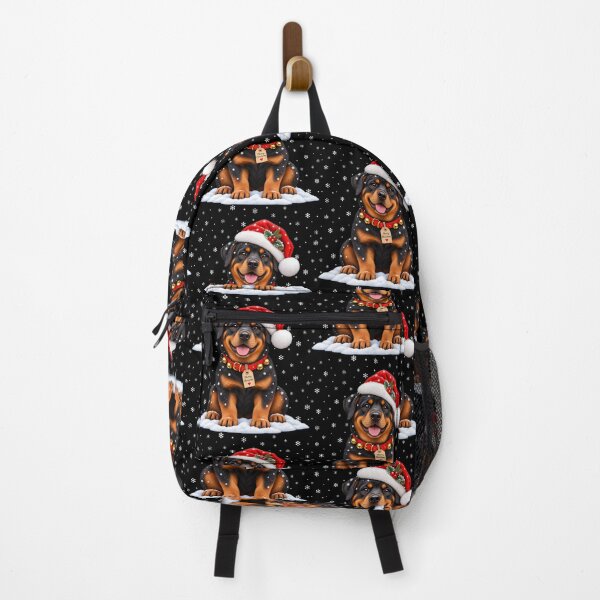 Item preview, Rottweiler Christmas with a Santa Hat and Gold Charm designed and sold by jamesdurhaman.