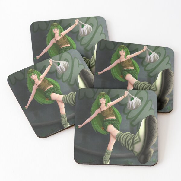 Item preview, Kappa Yokai Cucumber Girl Manga Streetwear designed and sold by Nekogobido.