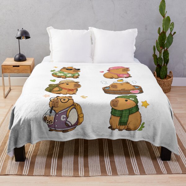 Artikelvorschau, Chibi Kawaii Capybara Cute Illustration entworfen und verkauft von Amazing Design Store.