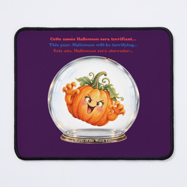 Item preview, This Year, Halloween Will Be Terrifying – Crystal Ball Pumpkin designed and sold by Words of the World Edition.
