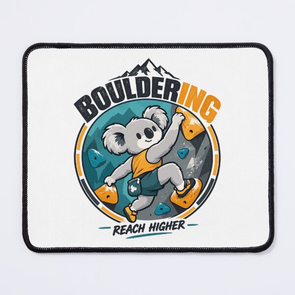 Item preview, Bouldering Koala: Cute climber – Reach Higher designed and sold by Pineapple-Tree.