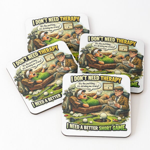 Item preview, Golf Therapy Parody Short Game Design designed and sold by RMBPrintStudio.