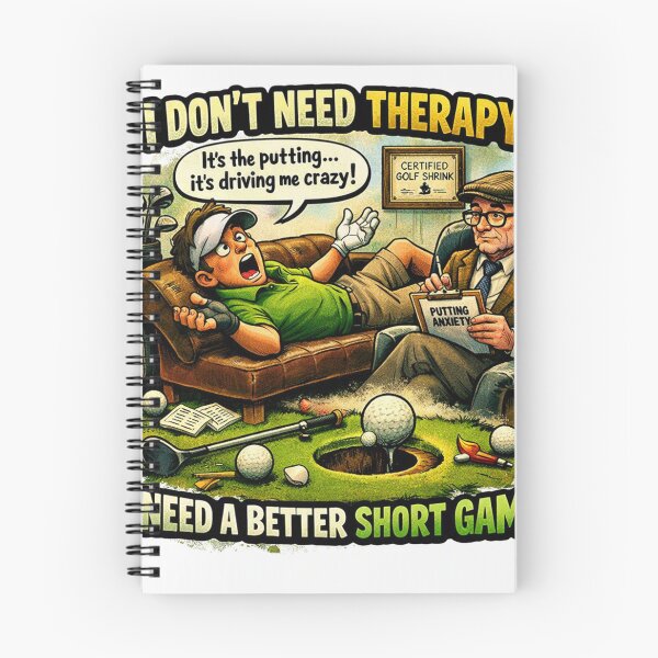 Item preview, Golf Therapy Parody Short Game Design designed and sold by RMBPrintStudio.