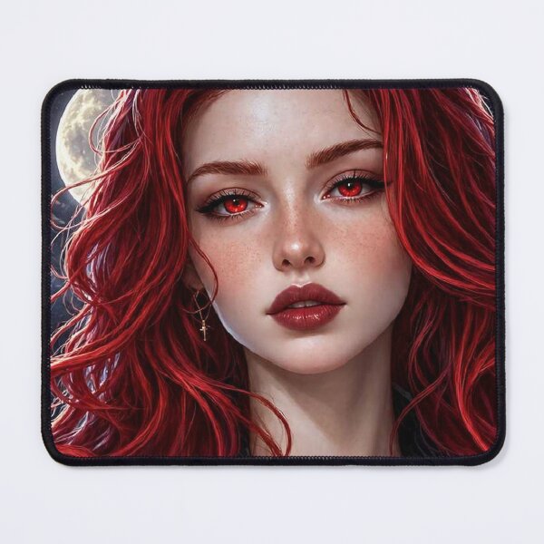 Item preview, Crimson Moon Witch – Gothic Red-Haired Beauty designed and sold by Alcyone-Blue.