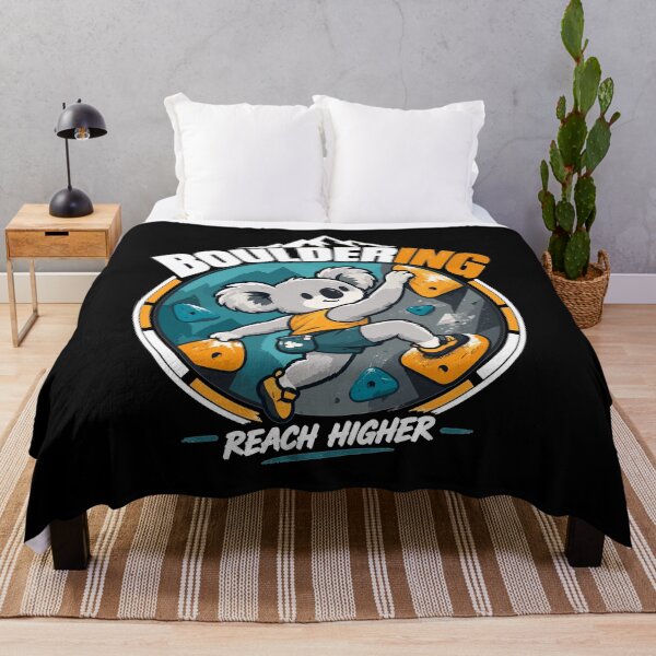 Item preview, Bouldering Koala: Cute climber – Reach Higher designed and sold by Pineapple-Tree.