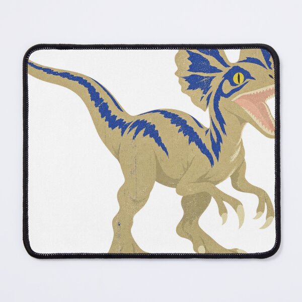 Item preview, Dilophosaurus Dinosaur Dino Blue Striped Prehistoric designed and sold by LongIslandDesgn.