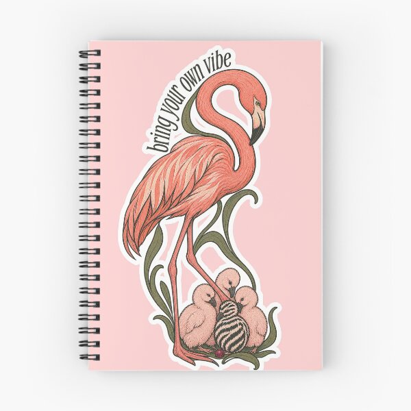 Item preview, Bring Your Own Vibe Flamingo Family designed and sold by NuretroStudio.