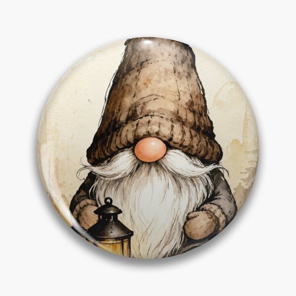 Item preview, Cozy Autumn Gnome with Lantern – Vintage Fall Watercolor Art designed and sold by Darlin8888.
