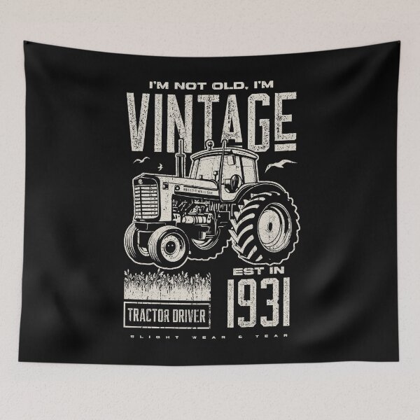 Item preview, Vintage Tractor Farmer Birthday Born In 1931 designed and sold by JRRTs.