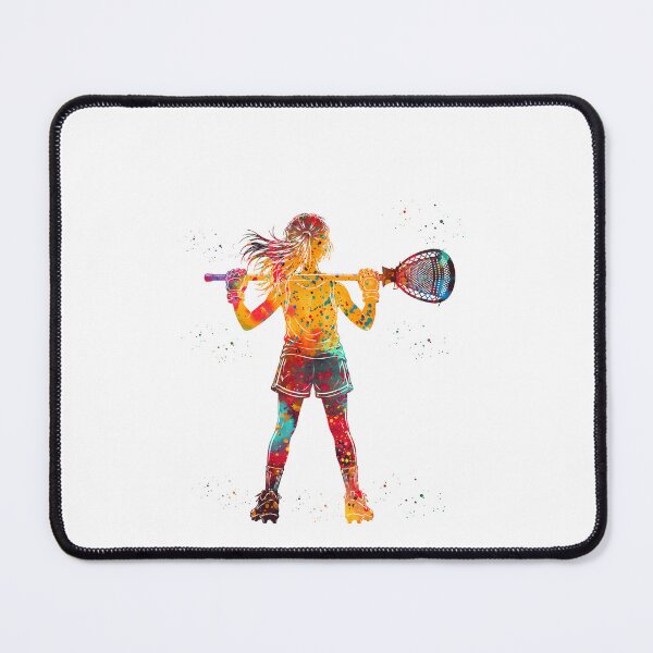 Item preview, Little Girl Lacrosse Goalie Watercolor Art designed and sold by Liededrom..