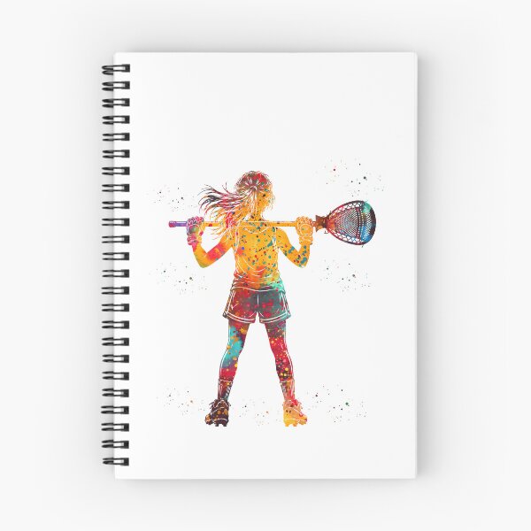 Item preview, Little Girl Lacrosse Goalie Watercolor Art designed and sold by Liededrom..