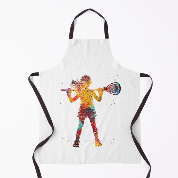 Item preview, Little Girl Lacrosse Goalie Watercolor Art designed and sold by Liededrom..