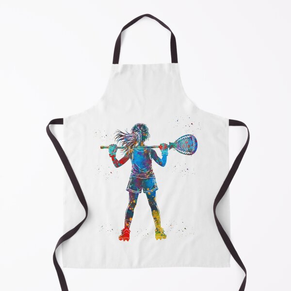 Item preview, Little Girl Lacrosse Goalie Watercolor Art designed and sold by Liededrom..