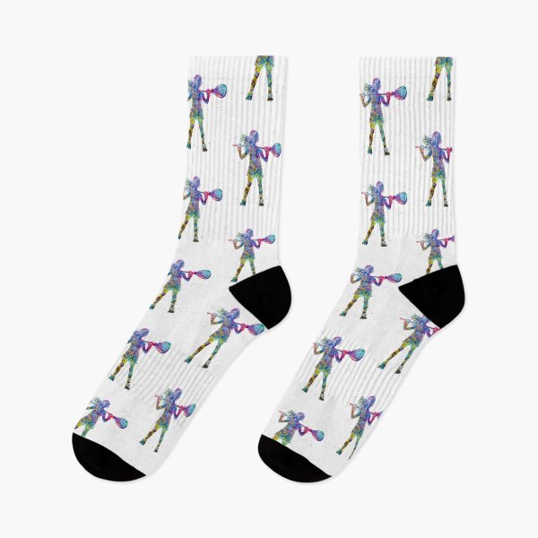 Item preview, Little Girl Lacrosse Goalie Watercolor Art designed and sold by Liededrom..