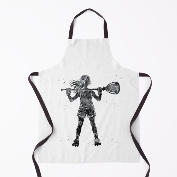 Item preview, Little Girl Lacrosse Goalie Watercolor Art designed and sold by Liededrom..