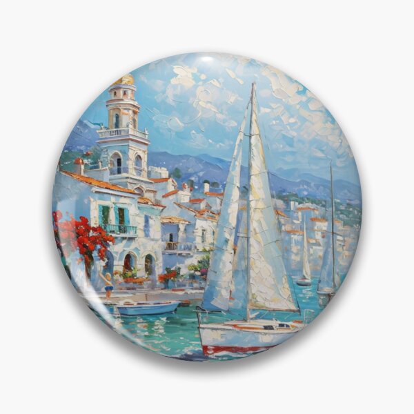 Item preview, Mediterranean Harbor Sailboat designed and sold by JacobDownUP.