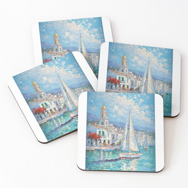 Item preview, Mediterranean Harbor Sailboat designed and sold by JacobDownUP.